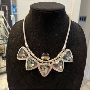 Tribal Crystal statement necklace hippie boho glam rhinestone costume